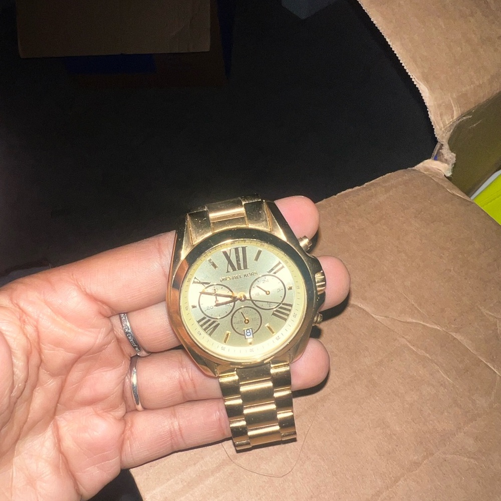 Michael Kors gold watch Gold Chronograph Watch